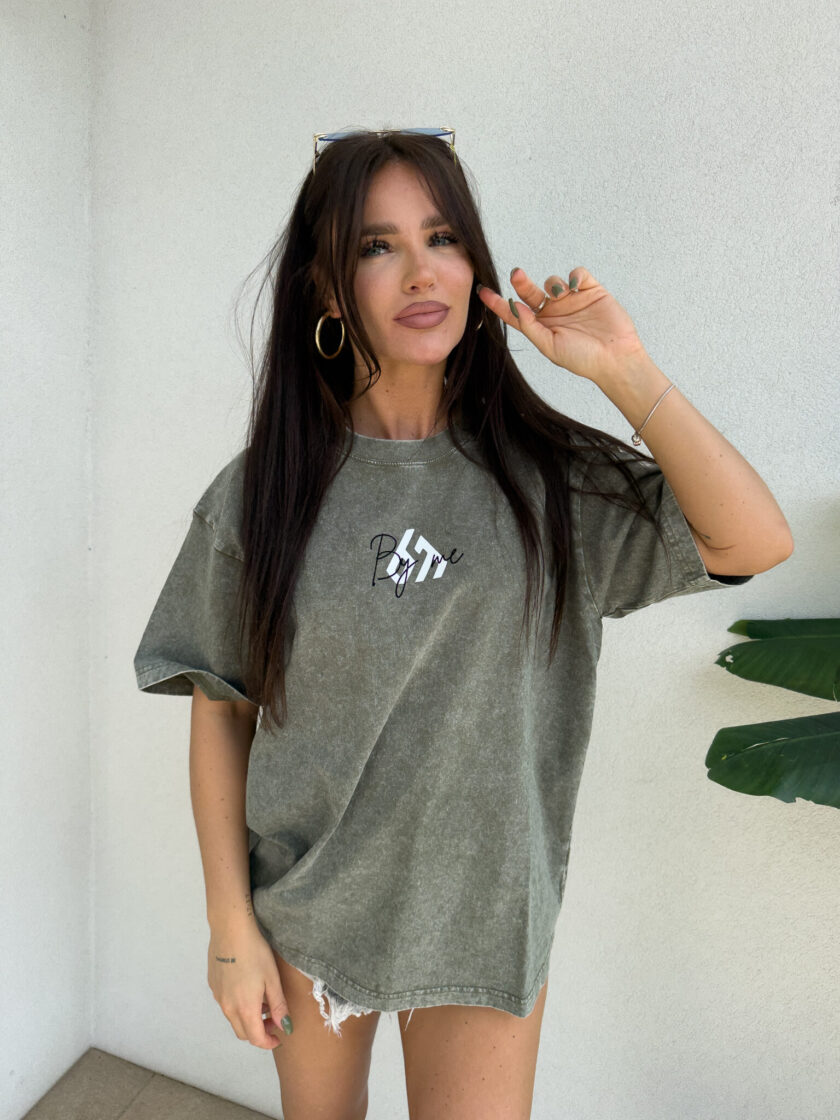 T-shirt MONETTE - khaki - obrazek 11