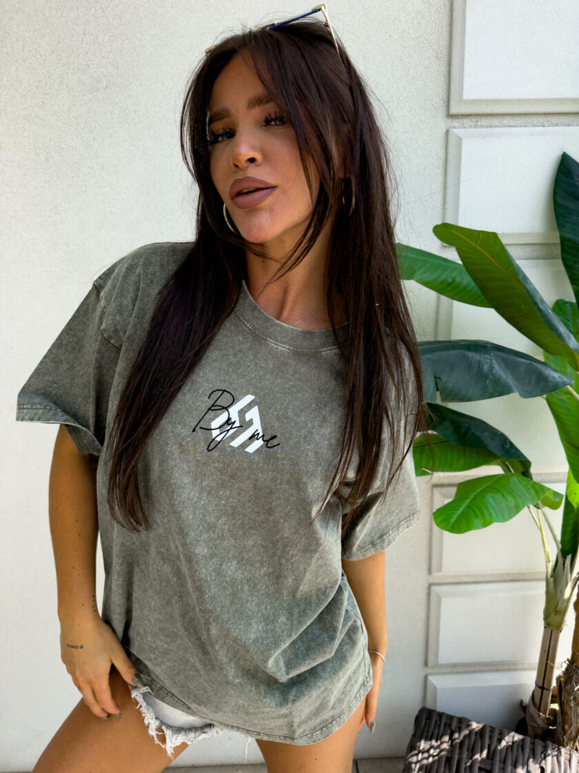 T-shirt MONETTE - khaki - obrazek 5