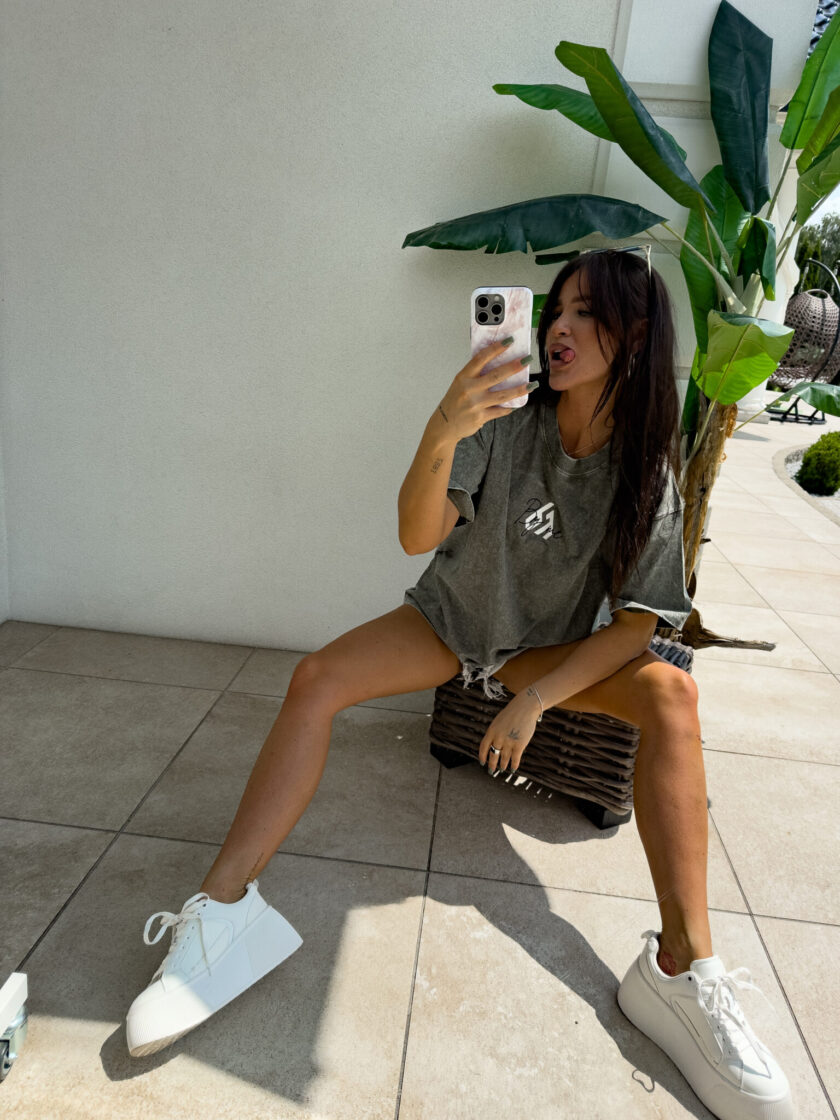 T-shirt MONETTE - khaki - obrazek 6