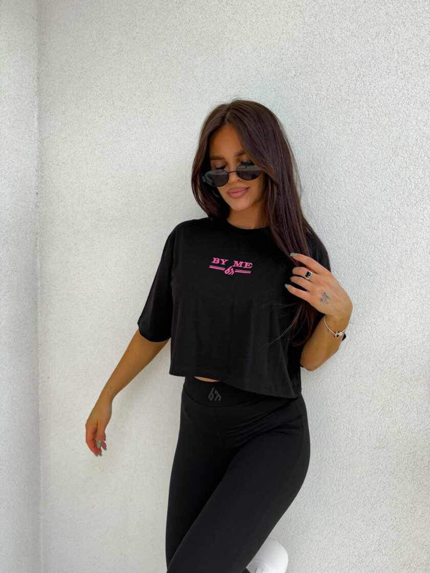 T-shirt pudełkowy BOSSY - czarny - obrazek 5