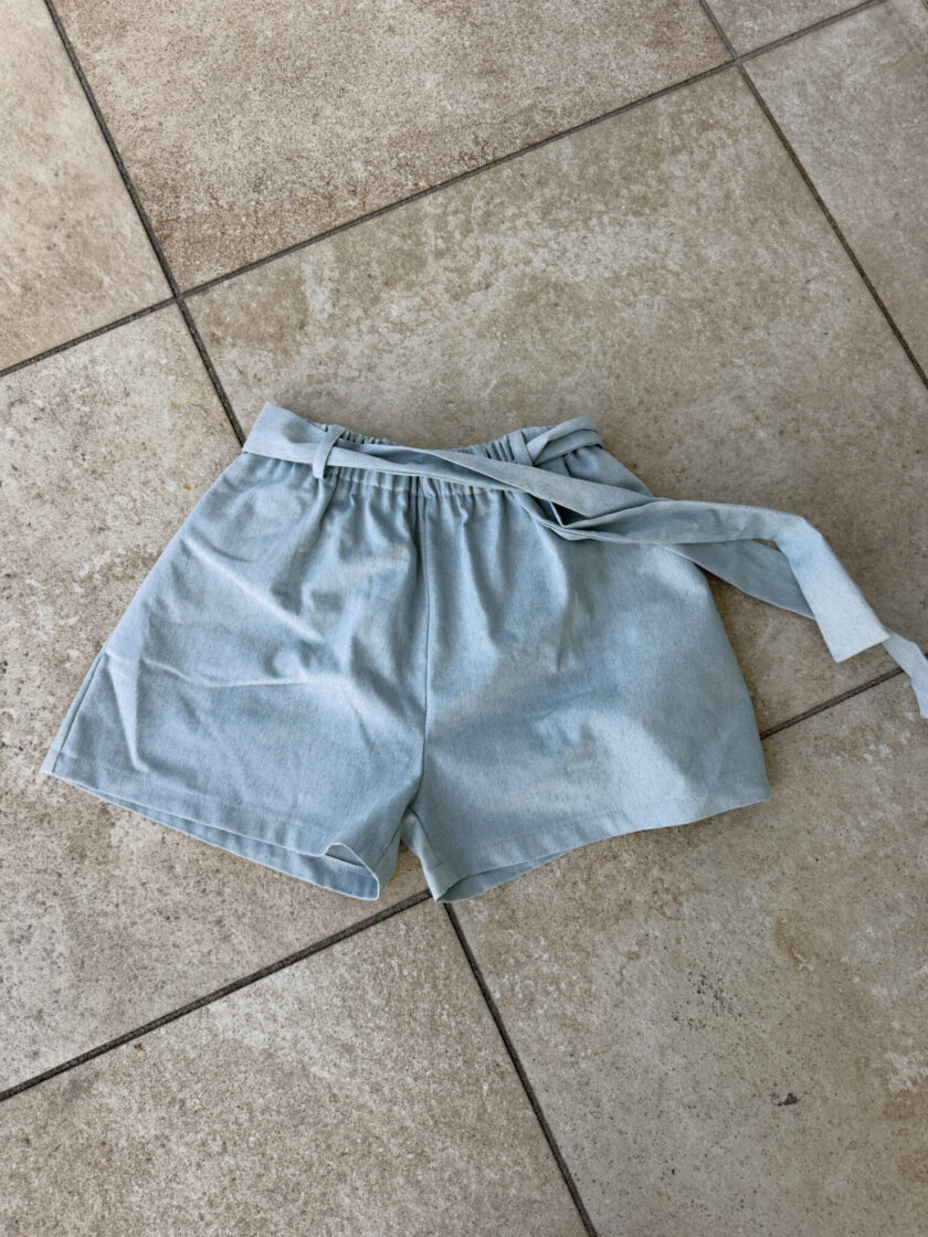 Spodenki  jeans - niebieskie - obrazek 2