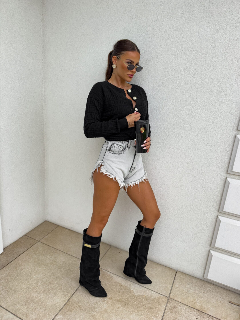 Sweter GIVEN – czarny - obrazek 8