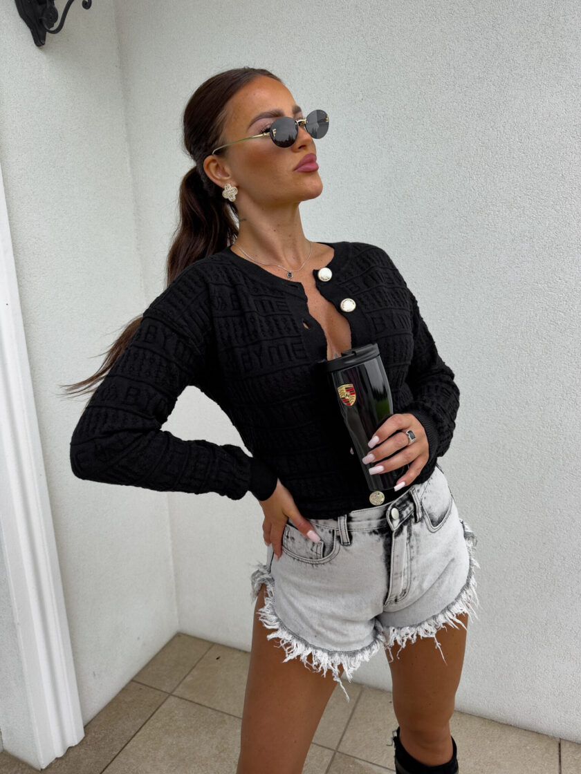 Sweter GIVEN – czarny - obrazek 5