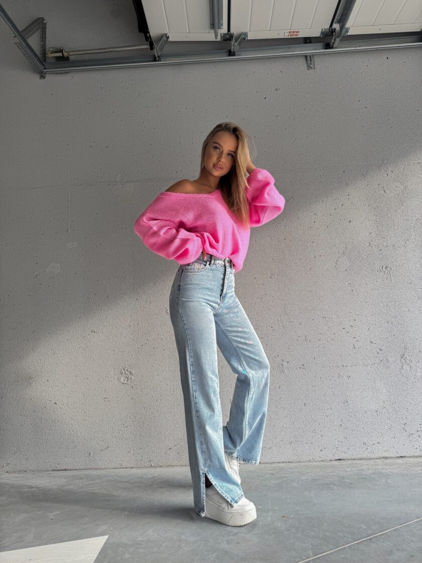 Sweter PHARELL – barbi róż - obrazek 6