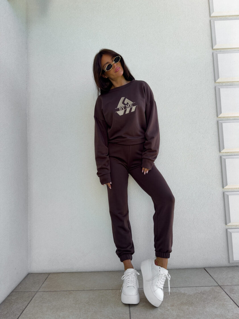 Bluza LUXIT – czekoladowa - obrazek 4