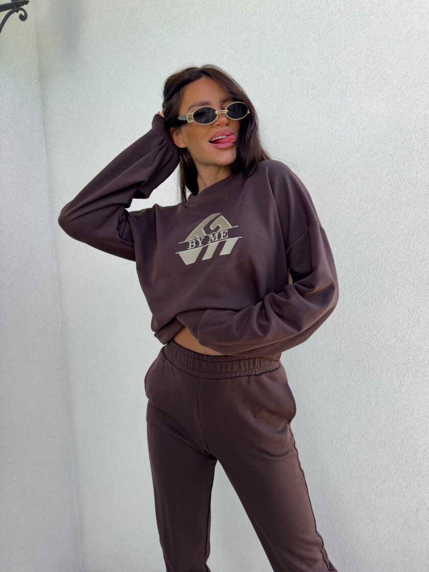 Bluza LUXIT – czekoladowa - obrazek 6