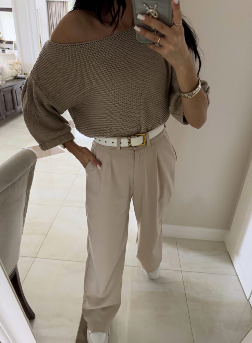 Sweter BONITO – beżowy - obrazek 4