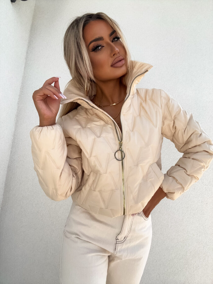 Kurtka VESTE – beżowa - obrazek 2