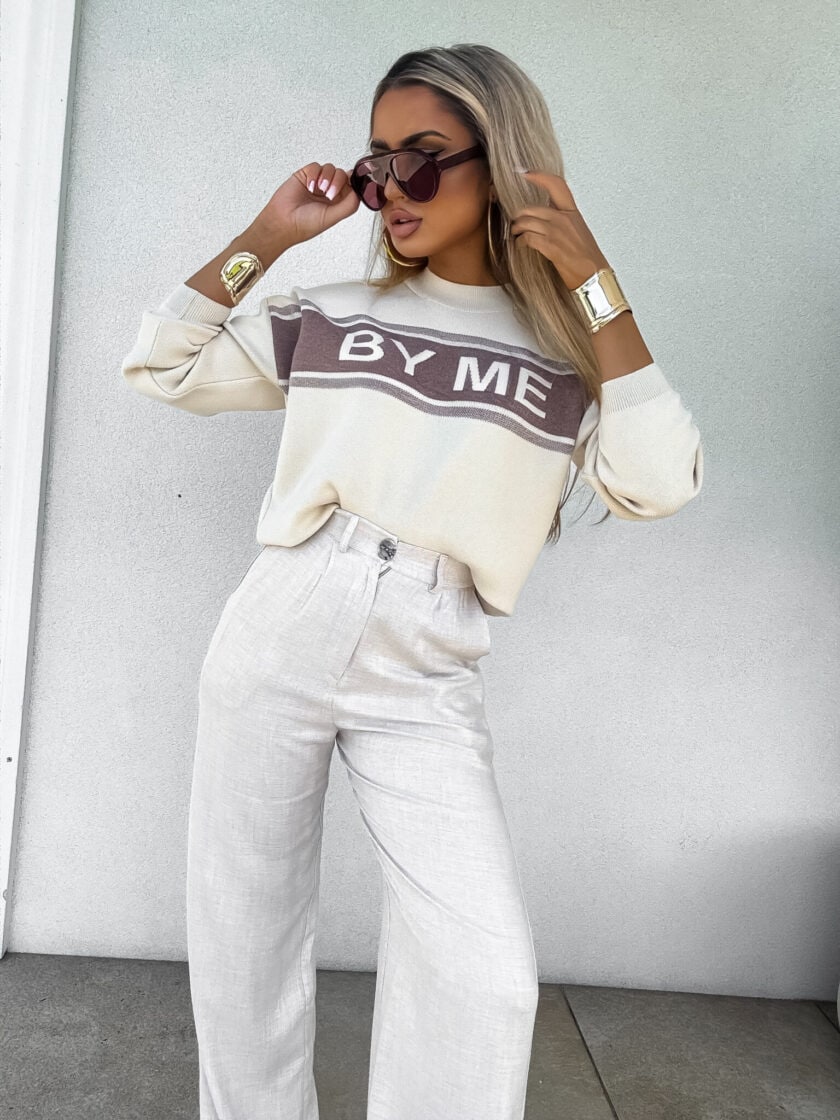 Sweter CR By Me - jasny beż - obrazek 6