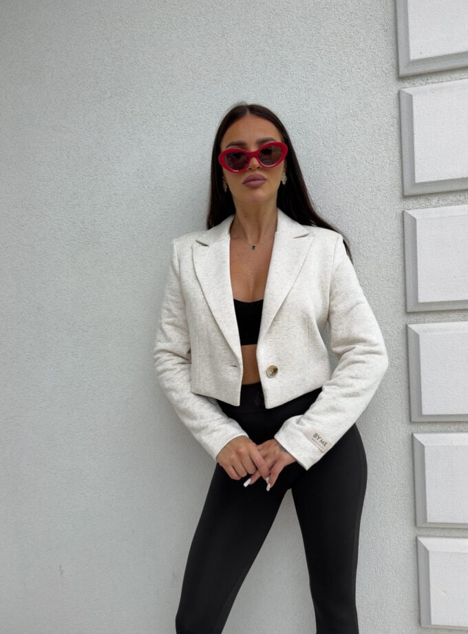 Marynarka dresowa SLIM - konopia