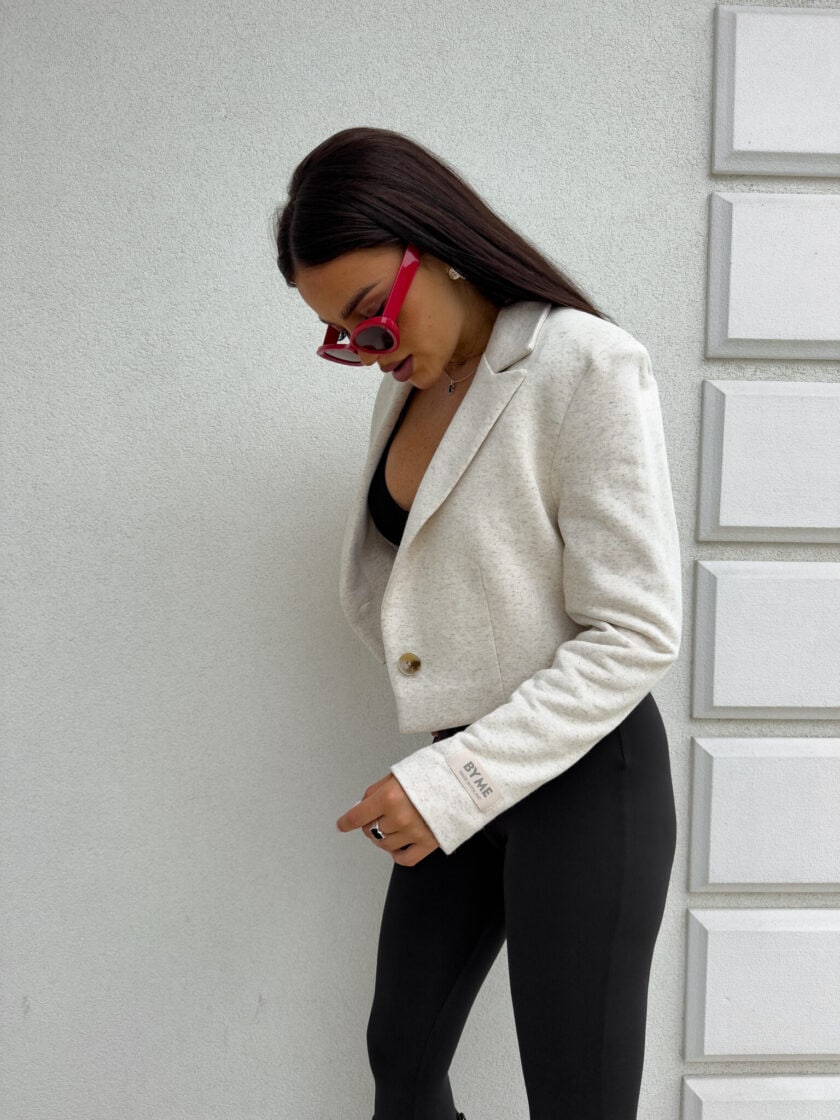 Marynarka dresowa SLIM - konopia - obrazek 15