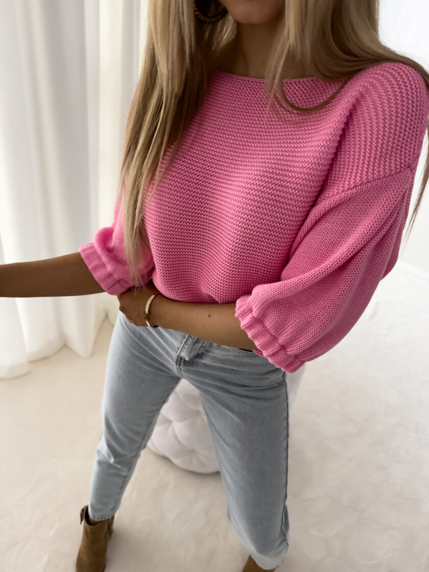 Sweter BONITO – różowy - obrazek 4