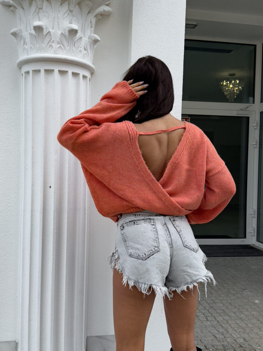 Sweter PHARELL – pomarańczowy