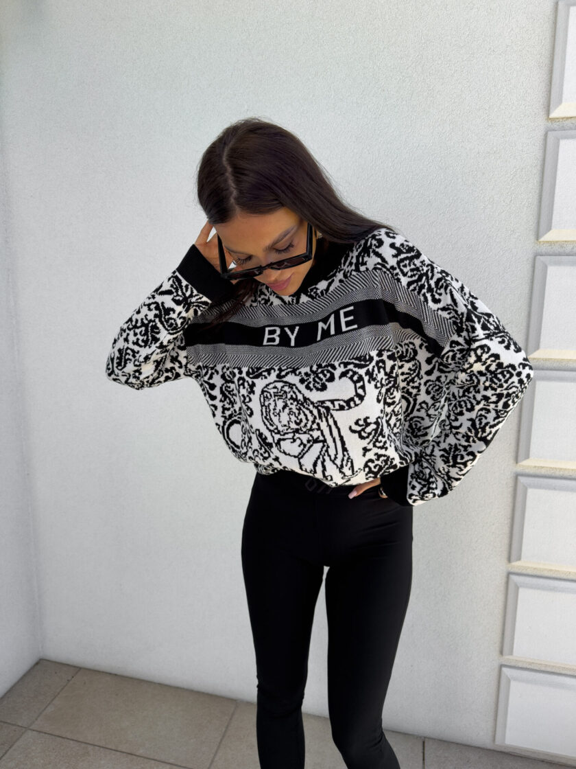 Sweter DIO - czarny - obrazek 5