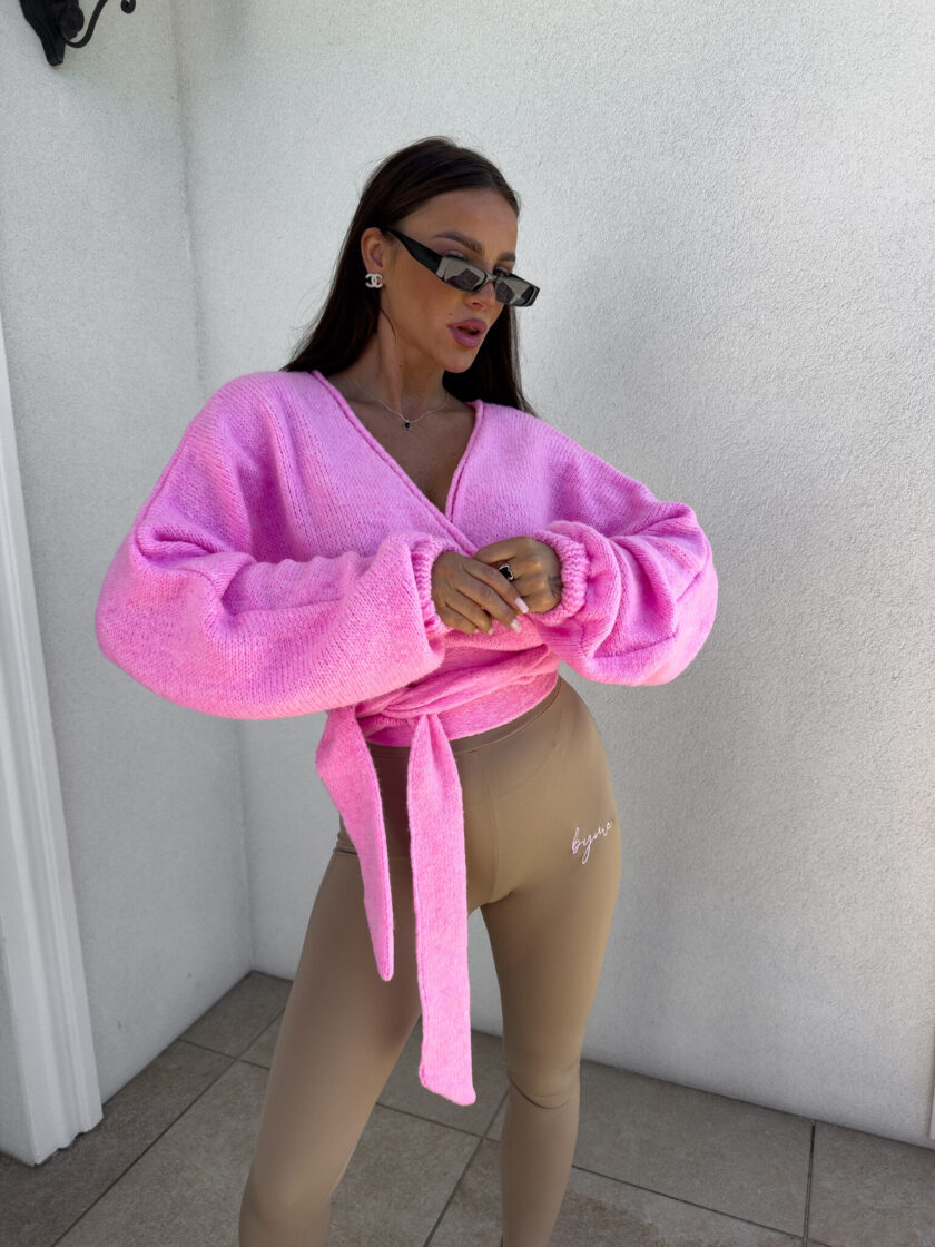 Kimono TEDDY - barbi róż - obrazek 4
