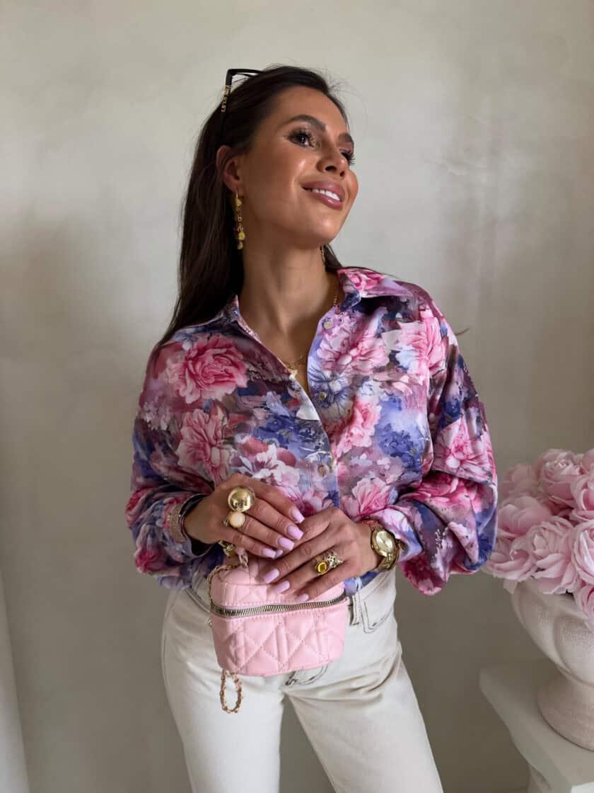 Koszula OVER SPRING - piwonia - obrazek 3