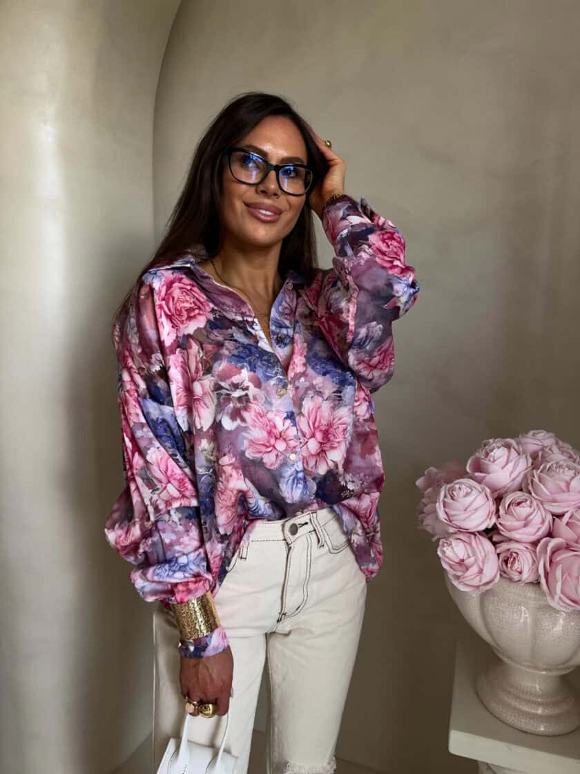 Koszula OVER SPRING - piwonia - obrazek 9