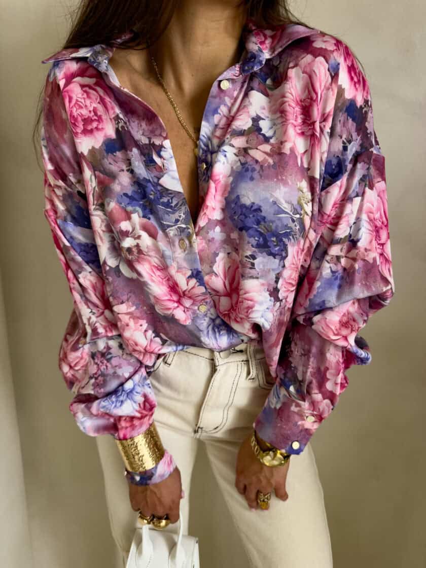 Koszula OVER SPRING - piwonia - obrazek 6