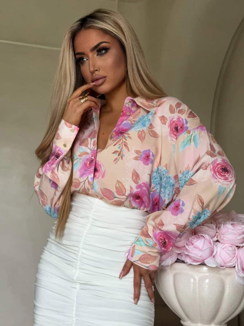 Koszula OVER SPRING - beżowo-color - obrazek 2