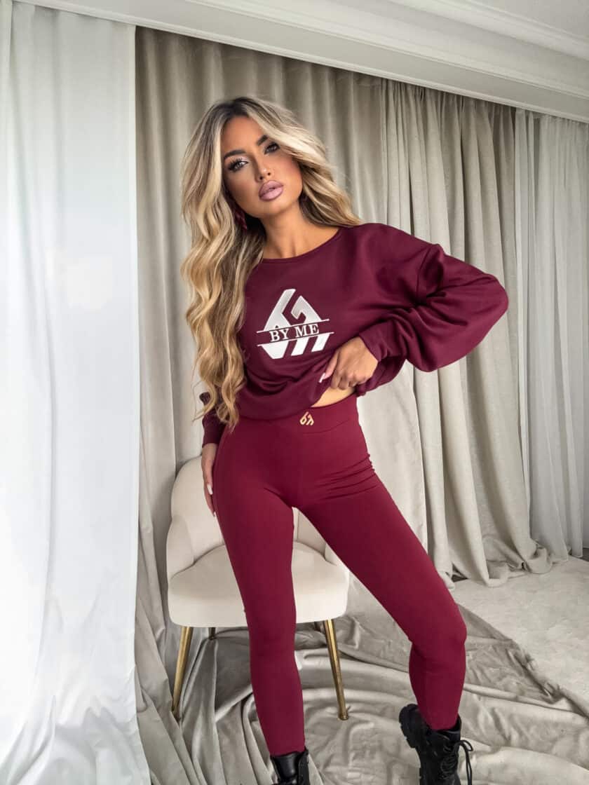Bluza LUXIT – bordowa - obrazek 6