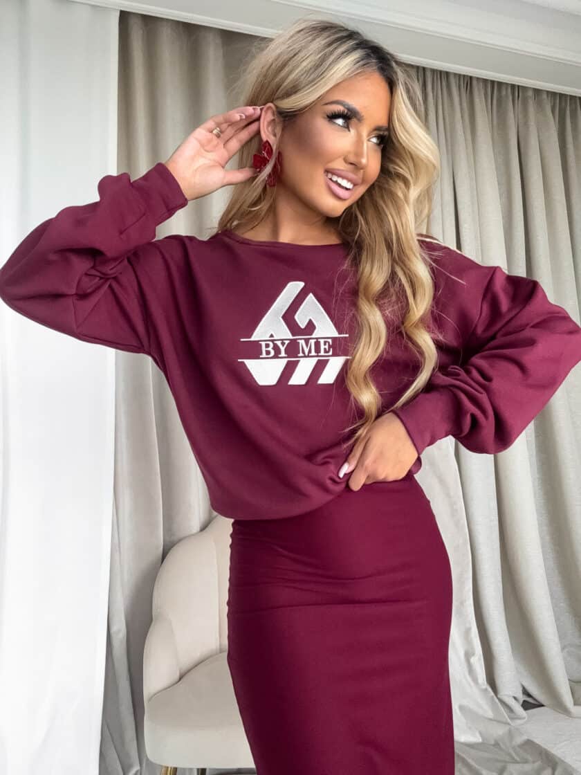 Bluza LUXIT – bordowa