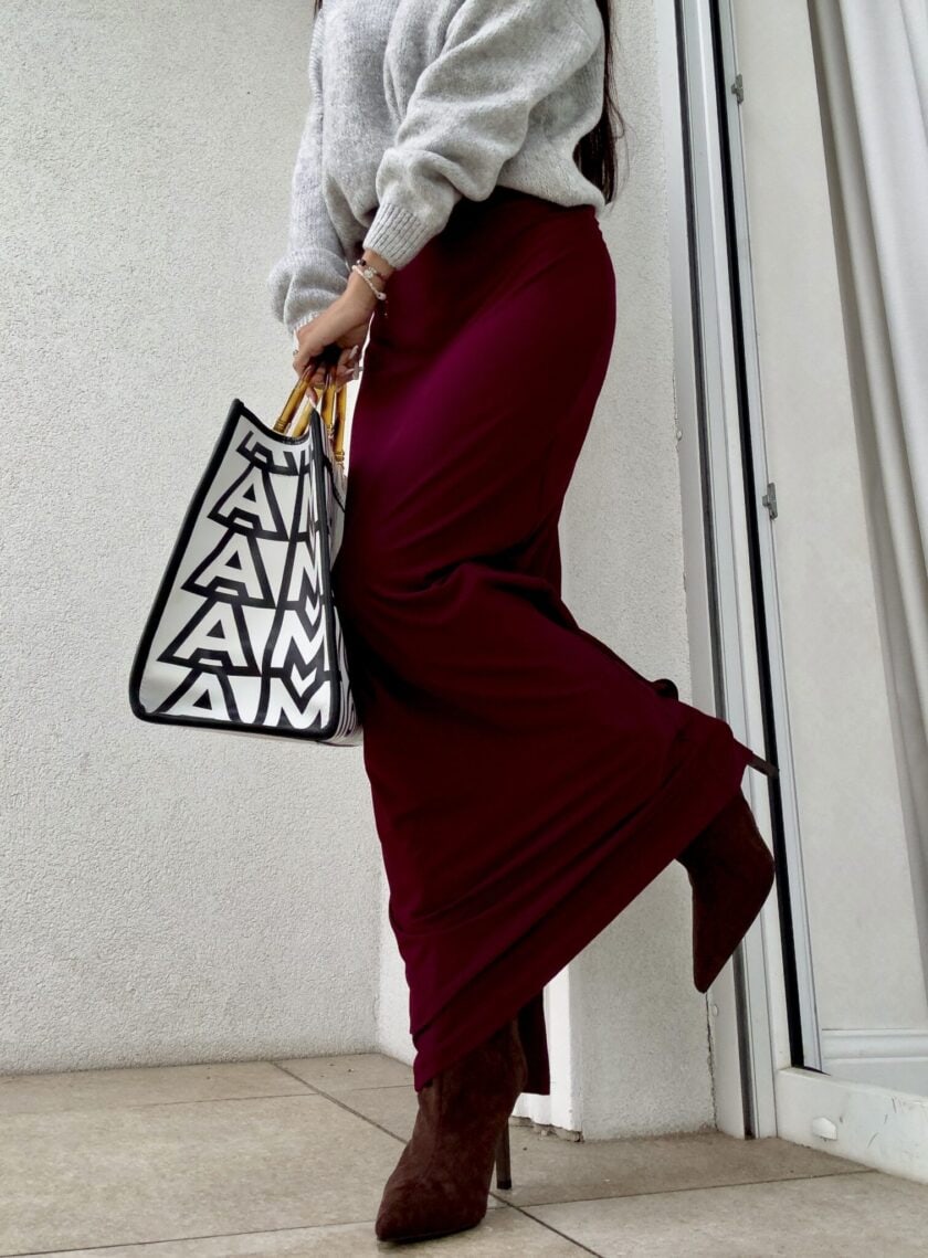 Spódnica VOGUE – bordowa