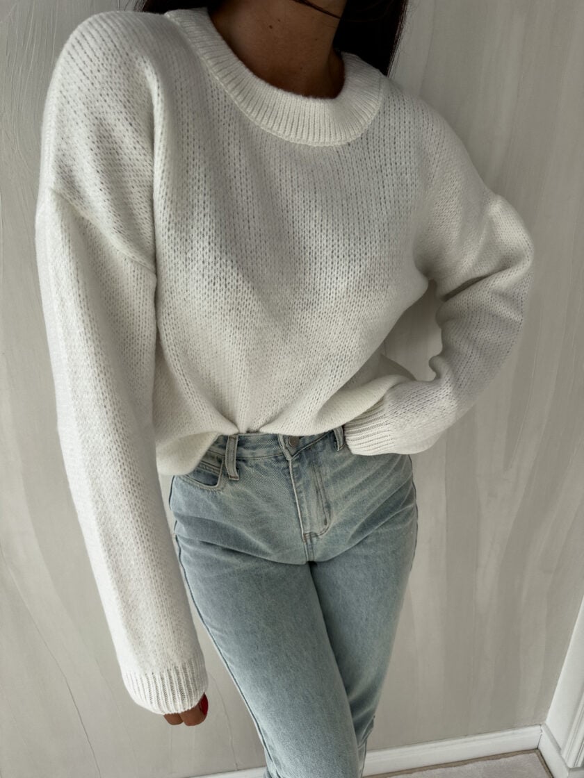 Sweter NERYS – ecru - obrazek 12
