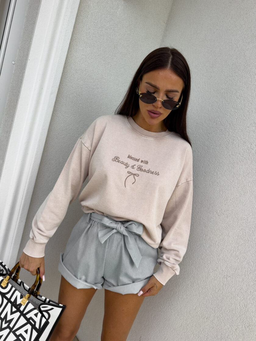 Bluza GOODNESS - jasny beż - obrazek 4