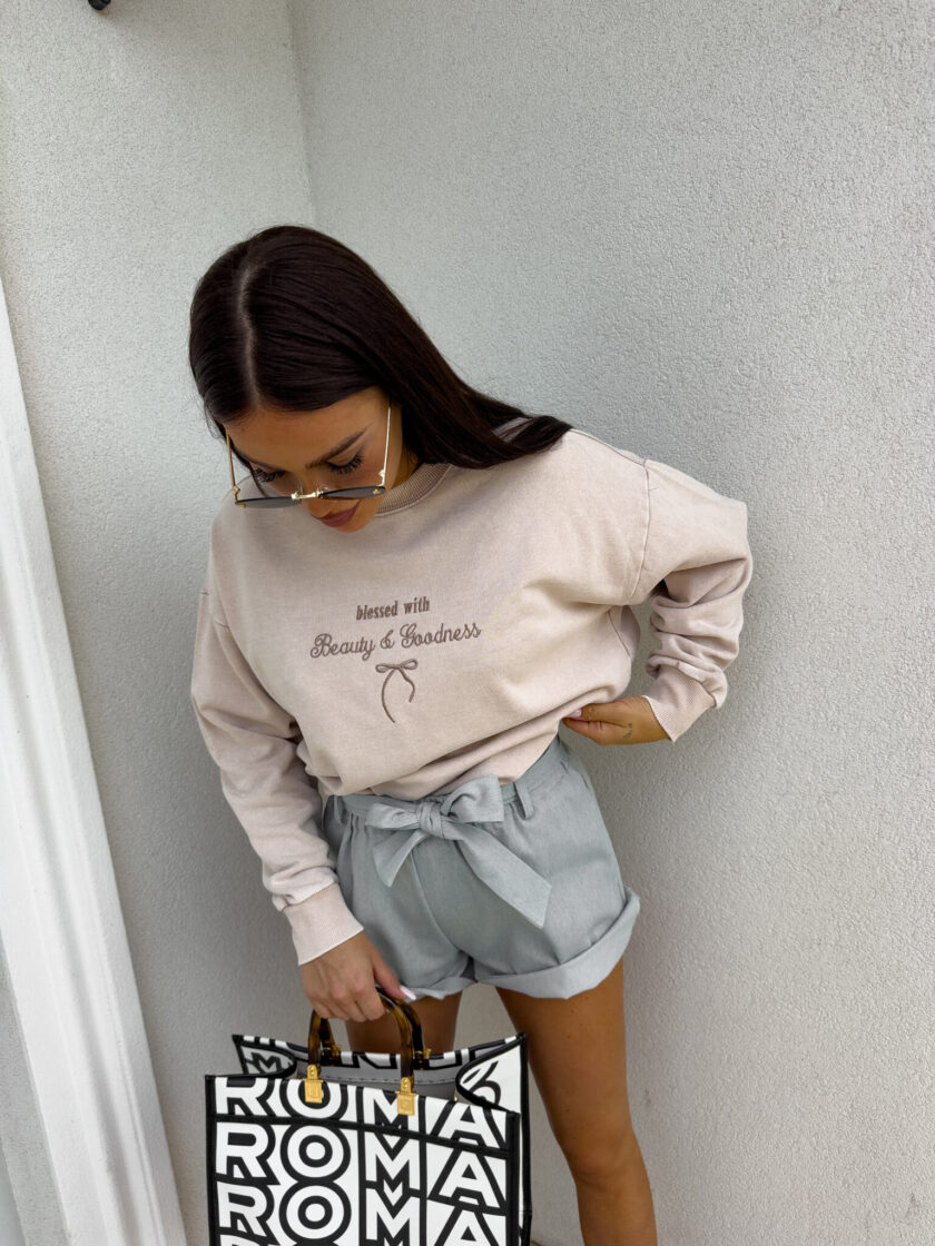 Bluza GOODNESS - jasny beż - obrazek 3