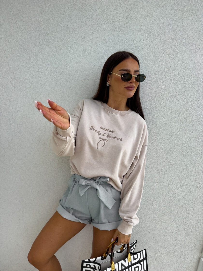 Bluza GOODNESS - jasny beż - obrazek 5