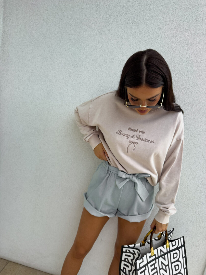 Bluza GOODNESS - jasny beż - obrazek 6