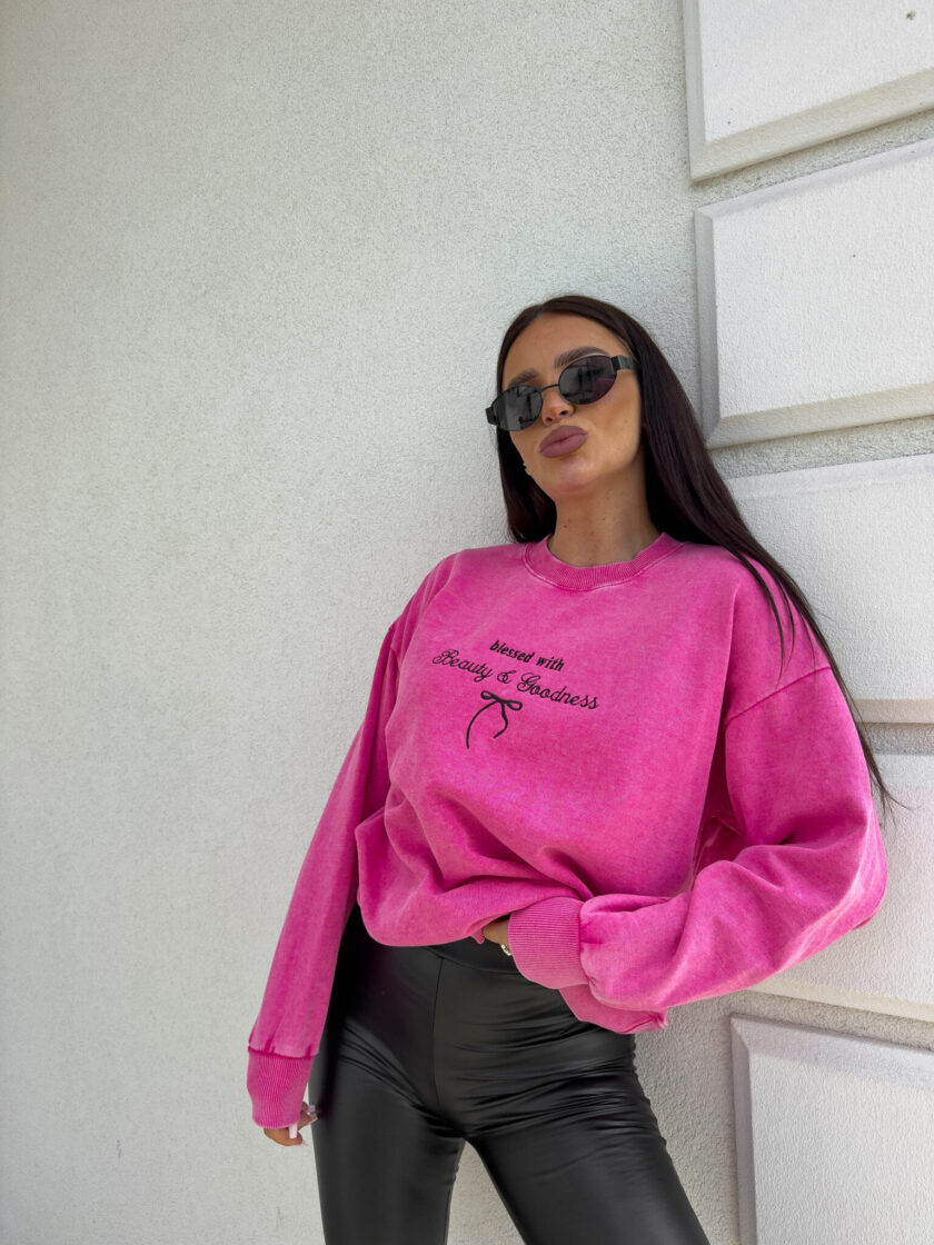 Bluza GOODNESS - różowa - obrazek 8