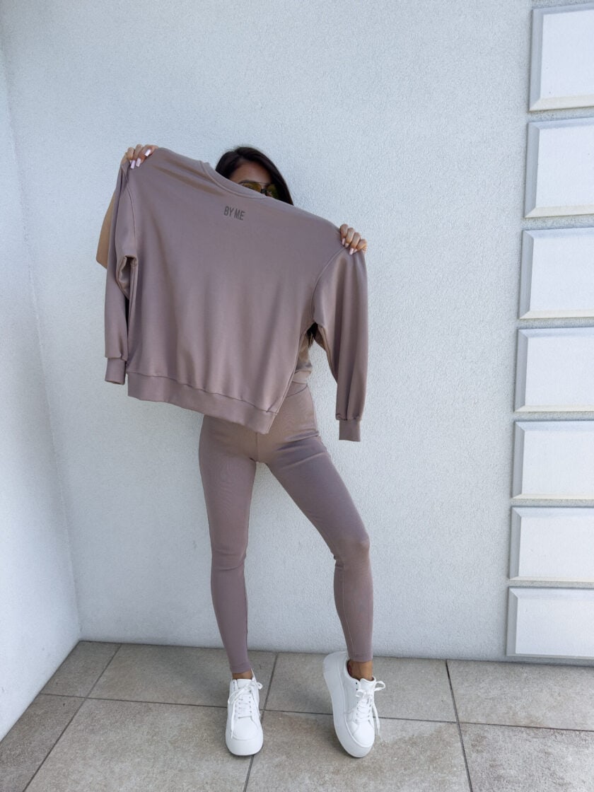 Bluza COTTON - mokka - obrazek 5