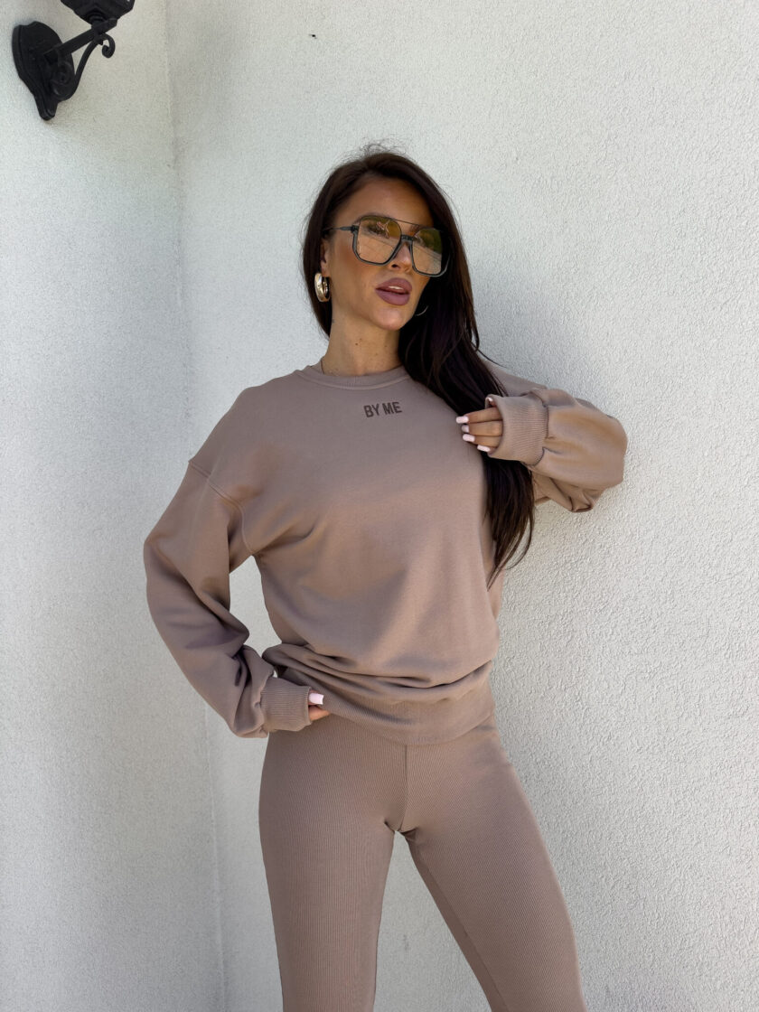 Bluza COTTON - mokka - obrazek 9