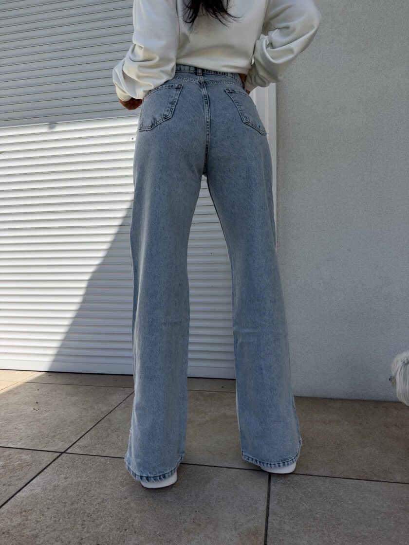 Jeansy FLARED – dark jeans - obrazek 4