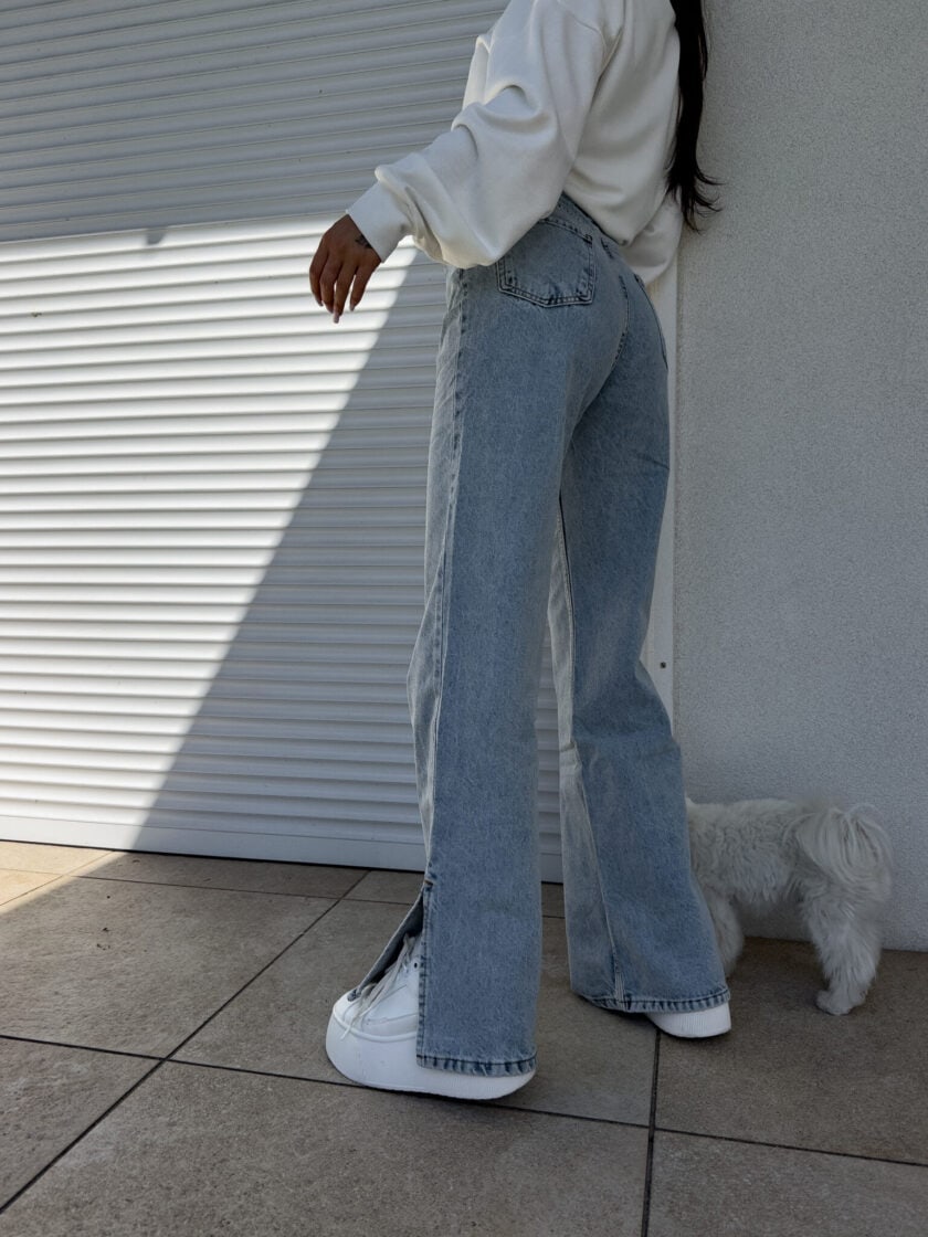 Jeansy FLARED – dark jeans - obrazek 5