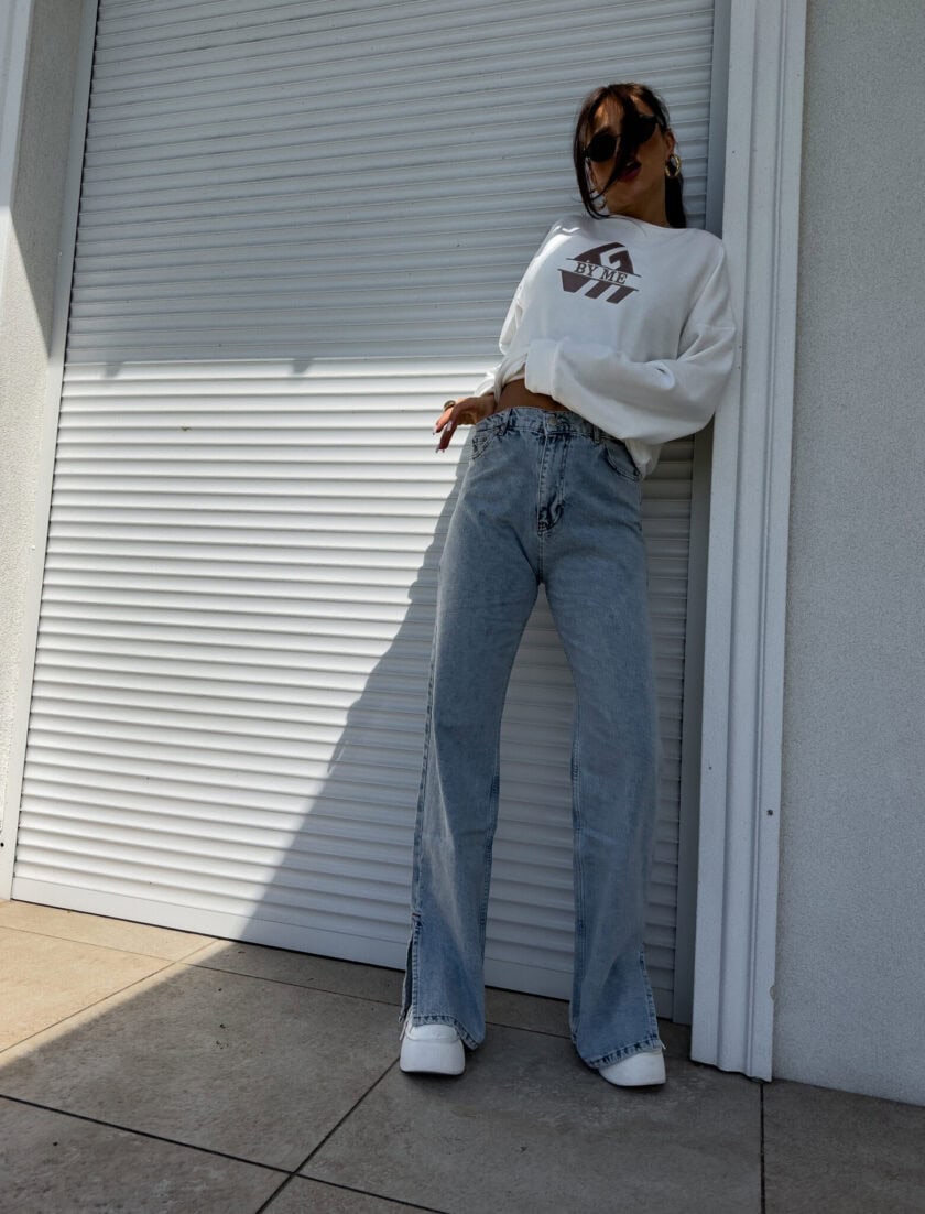 Jeansy FLARED – dark jeans - obrazek 10