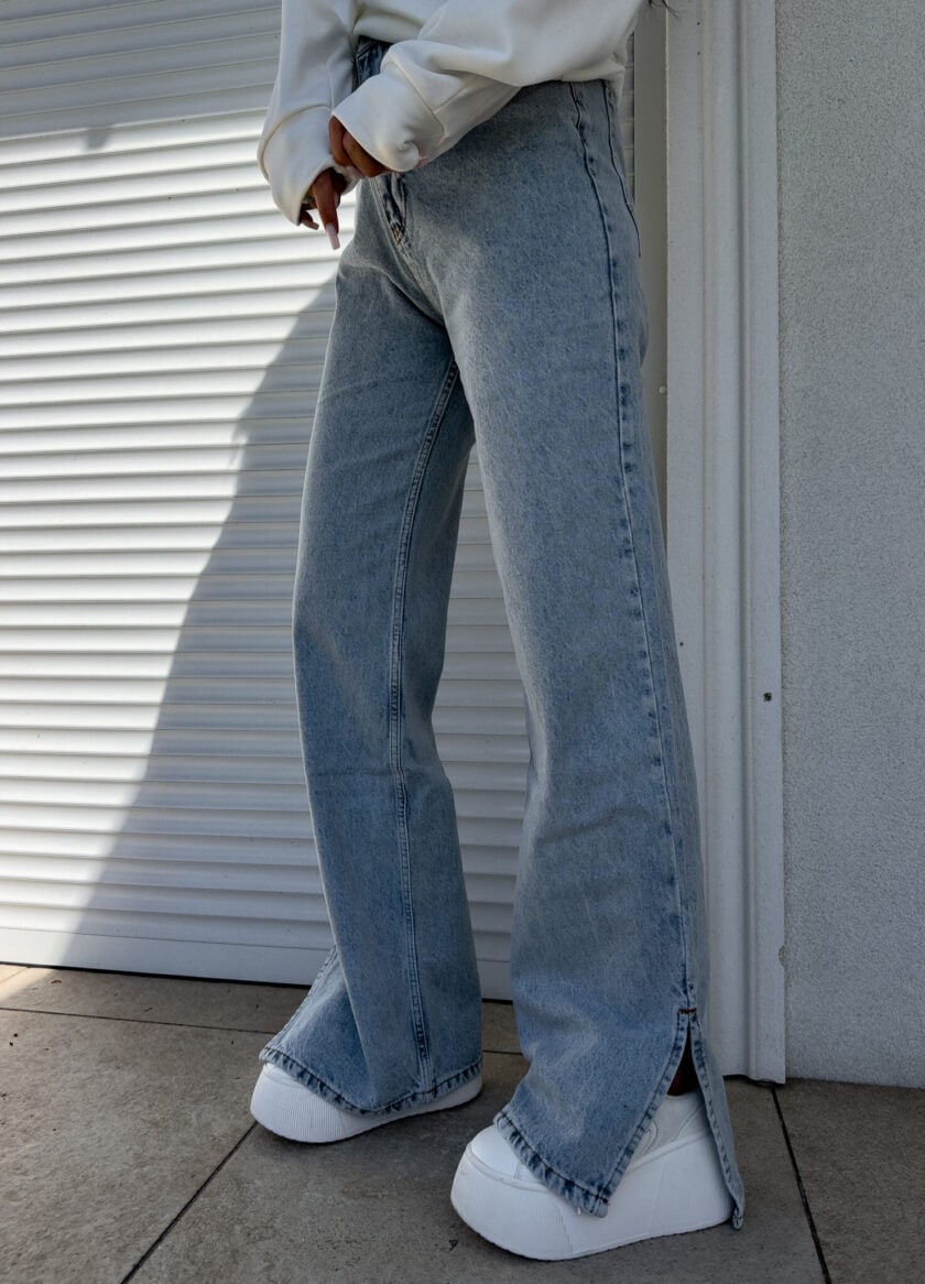 Jeansy FLARED – dark jeans - obrazek 12