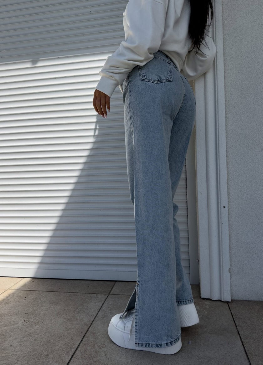 Jeansy FLARED – dark jeans - obrazek 14