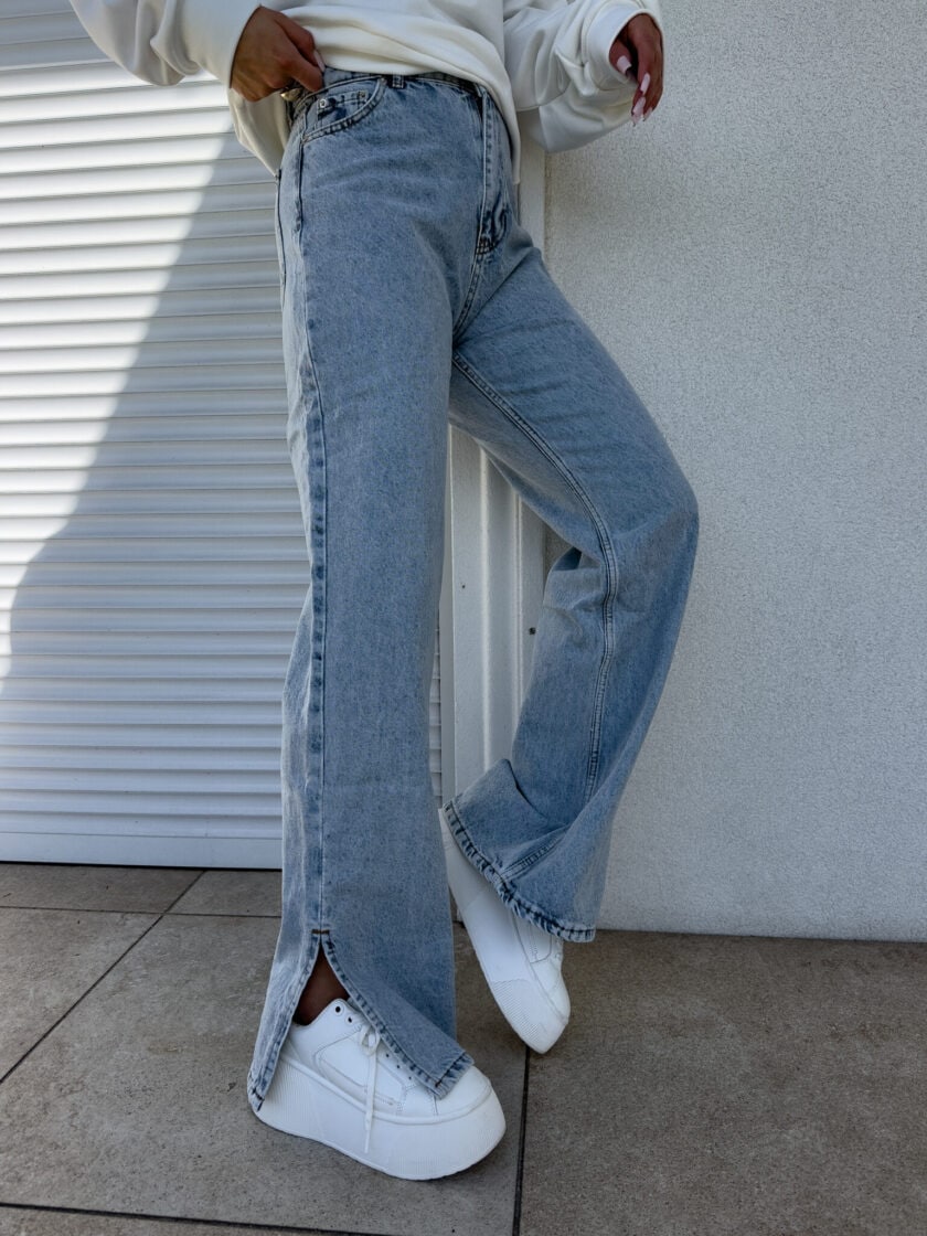 Jeansy FLARED – dark jeans - obrazek 16
