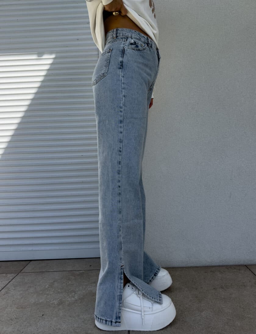 Jeansy FLARED – dark jeans - obrazek 17