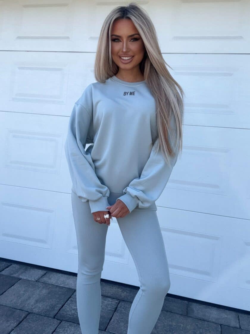 Bluza COTTON - szałwiowa - obrazek 7