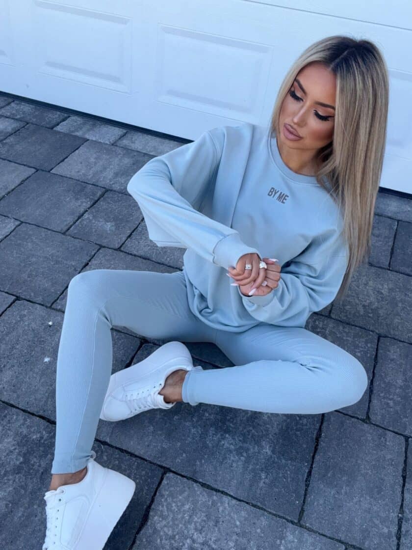 Bluza COTTON - szałwiowa - obrazek 6
