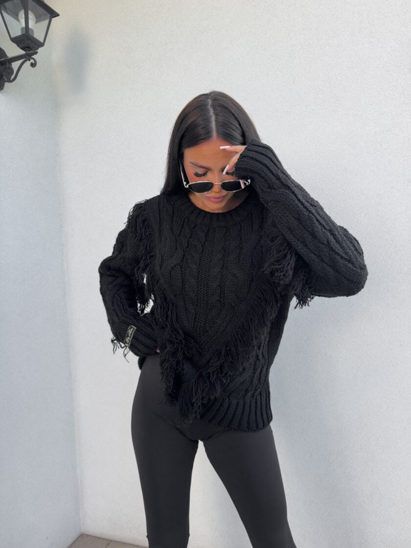 Sweter INDIANA - czarna - obrazek 11