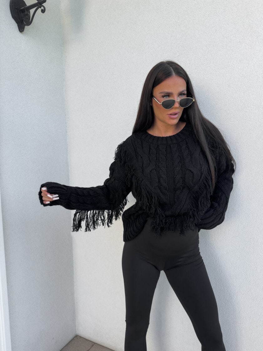 Sweter INDIANA - czarna - obrazek 15