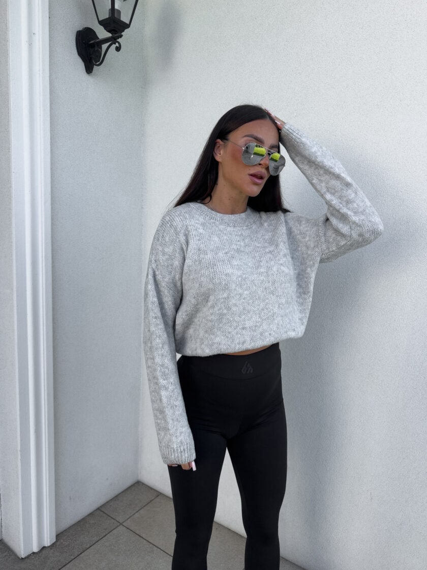 Sweter NERYS – szary - obrazek 4