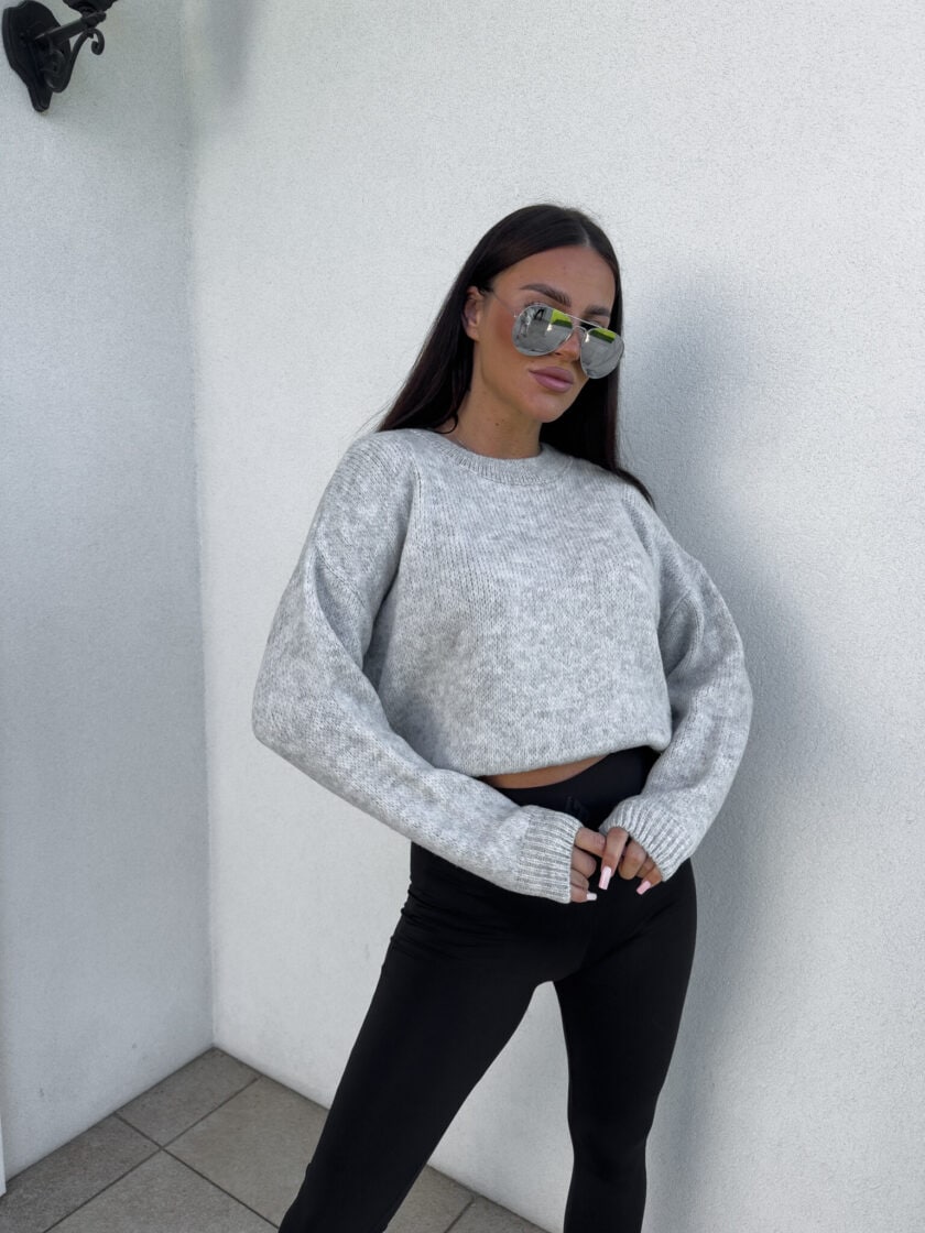 Sweter NERYS – szary - obrazek 10