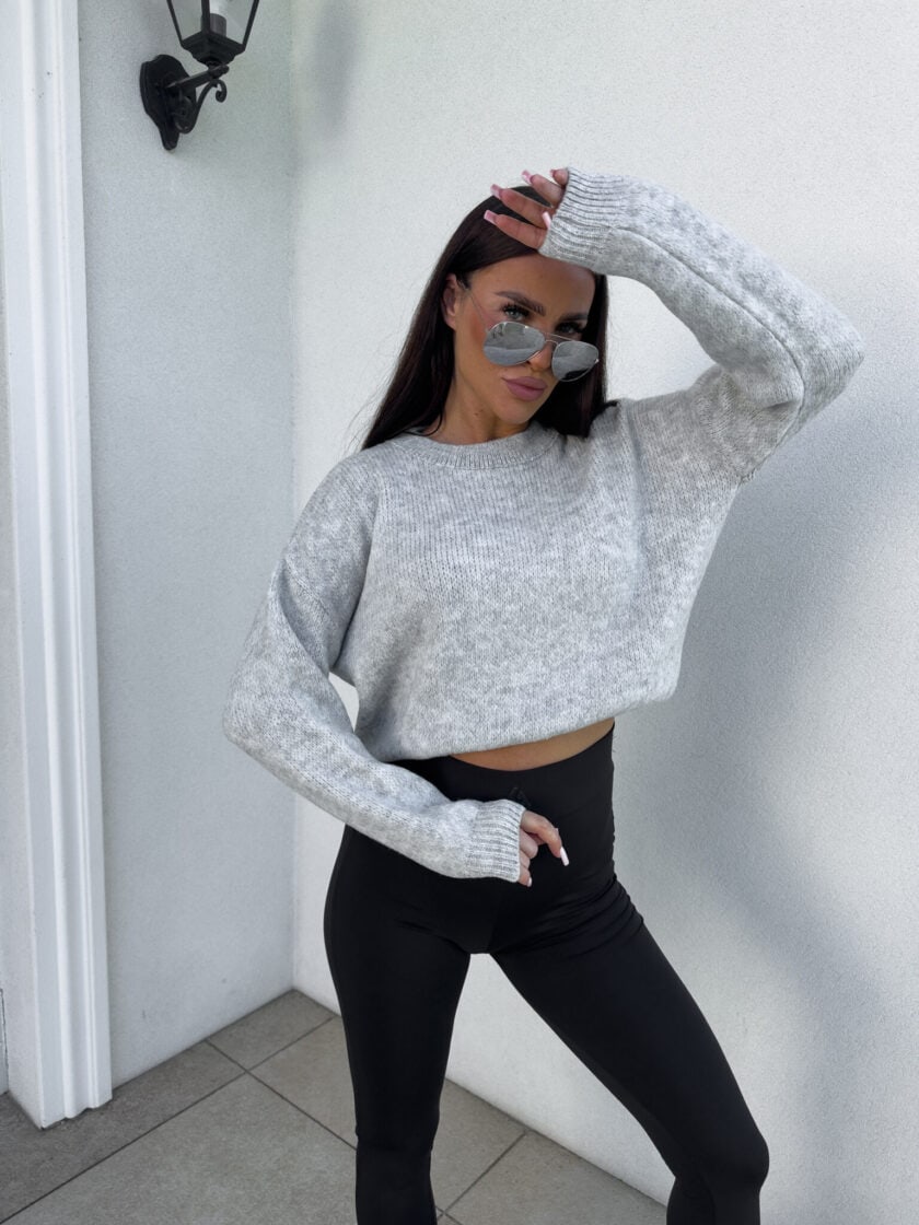Sweter NERYS – szary - obrazek 6