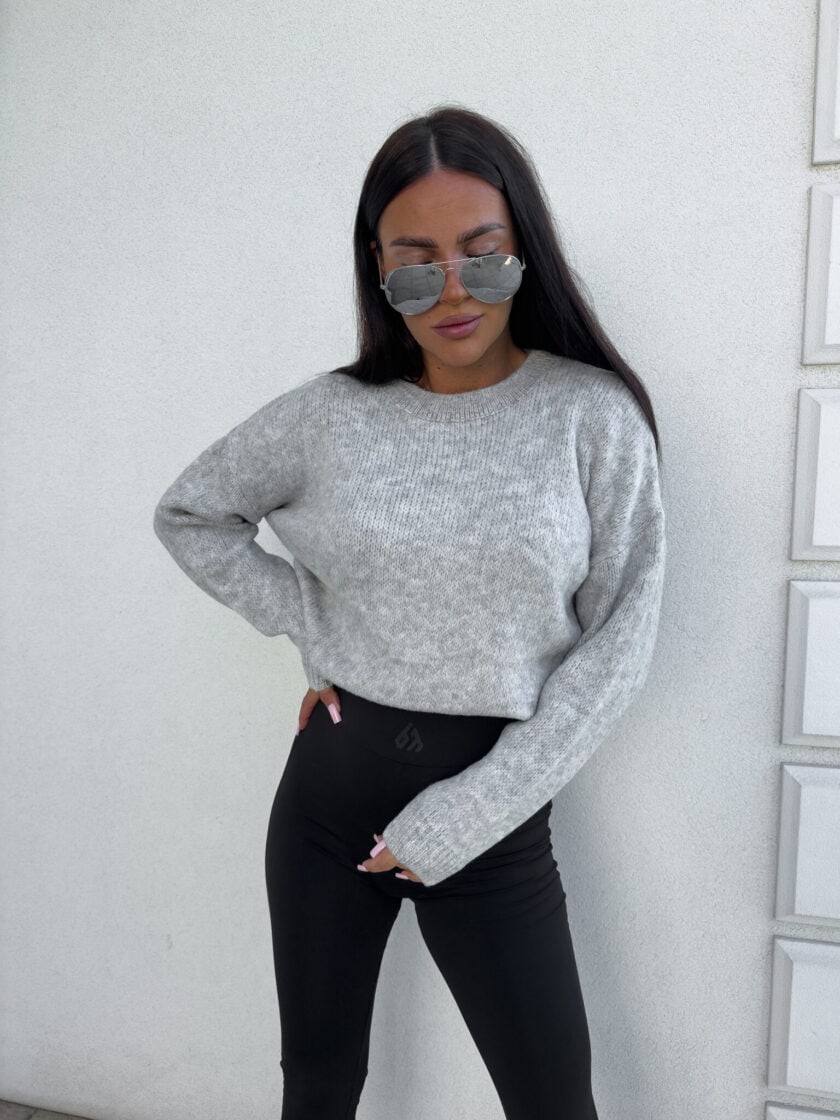 Sweter NERYS – szary - obrazek 9