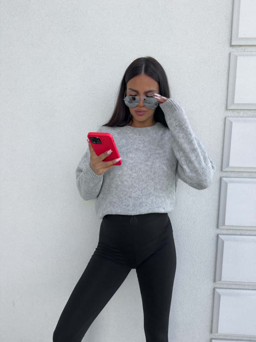 Sweter NERYS – szary - obrazek 15